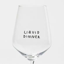 Load image into Gallery viewer, "Liquid Dinner" wine glass by Johanna Schwarzer × selekkt