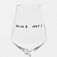 Load image into Gallery viewer, "Wine Not" wine glass by Johanna Schwarzer × selekkt