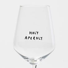 Load image into Gallery viewer, "Holy Aperoly" wine glass by Johanna Schwarzer × selekkt