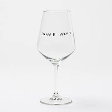 Load image into Gallery viewer, "Wine Not" wine glass by Johanna Schwarzer × selekkt