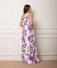 Load image into Gallery viewer, Diane Dress (White/Purple)
