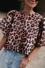 Load image into Gallery viewer, Charlotte Blouse (Leopard)
