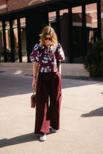Load image into Gallery viewer, Charlotte Blouse (Viola Burgundy)

