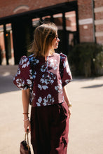 Load image into Gallery viewer, Charlotte Blouse (Viola Burgundy)
