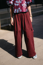 Load image into Gallery viewer, Cassie Cargo Pants (Burgundy)
