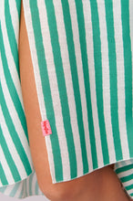Load image into Gallery viewer, Brenda Beach Cover-Up (Green Stripes)
