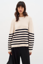 Load image into Gallery viewer, Kaylla Pullover (Black stripes)
