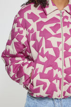 Load image into Gallery viewer, Kate Jacket (White Dark Fuchsia)
