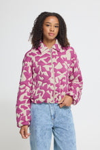 Load image into Gallery viewer, Kate Jacket (White Dark Fuchsia)
