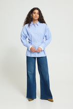 Load image into Gallery viewer, Flinna Shirt (Blue Stripes)
