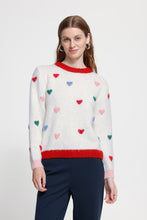 Load image into Gallery viewer, Belablue Knit (White/Hearts)
