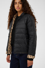 Load image into Gallery viewer, Kyrie Double Faced Jacket (Leopard/Black)
