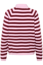 Load image into Gallery viewer, Madie Polo Pullover (Pink stripes)

