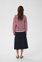 Load image into Gallery viewer, Madie Polo Pullover (Pink stripes)
