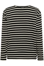 Load image into Gallery viewer, Della V-Neck Top (Black/White)
