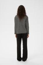 Load image into Gallery viewer, Della V-Neck Top (Black/White)
