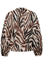 Load image into Gallery viewer, Rosalie Blouse (Haze Zebra)
