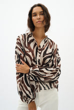 Load image into Gallery viewer, Rosalie Blouse (Haze Zebra)

