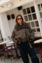 Load image into Gallery viewer, Quinn Aviator Jacket (Hot chocolate)
