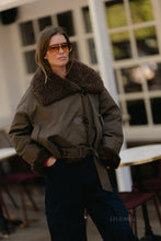Load image into Gallery viewer, Quinn Aviator Jacket (Hot chocolate)
