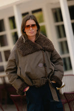 Load image into Gallery viewer, Quinn Aviator Jacket (Hot chocolate)
