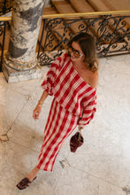 Load image into Gallery viewer, Cosette Skirt (Red/Off White)
