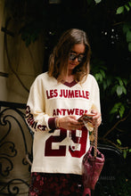 Load image into Gallery viewer, Les Jumelles Sweatshirt (Yellow/Burgundy)
