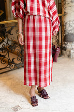 Load image into Gallery viewer, Cosette Skirt (Red/Off White)
