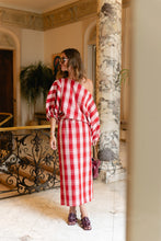 Load image into Gallery viewer, Cosette Skirt (Red/Off White)
