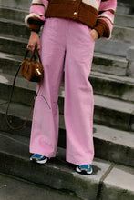 Load image into Gallery viewer, Norma Wide Velvet Pants (Orchid)
