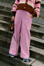Load image into Gallery viewer, Norma Wide Velvet Pants (Orchid)
