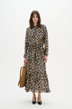 Load image into Gallery viewer, Clarie Dress (Animal Brown)
