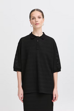 Load image into Gallery viewer, Knitty Poloshirt (Black)
