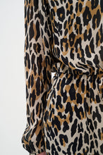 Load image into Gallery viewer, Clarie Dress (Animal Brown)

