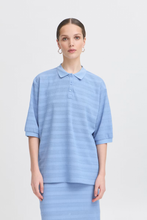 Load image into Gallery viewer, Knitty Poloshirt (Blue)
