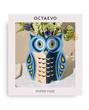 Load image into Gallery viewer, Night Owl Paper Flower Vase
