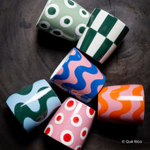 Load image into Gallery viewer, Valentina Ceramic Mug (Dancing Dots)
