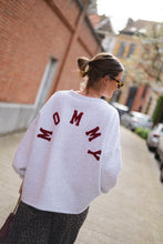 Load image into Gallery viewer, Mommy Sweater (Burgundy/Light grey)
