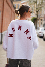 Load image into Gallery viewer, Mommy Sweater (Burgundy/Light grey)
