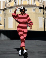 Load image into Gallery viewer, Ciara Dress (Coral &amp; Crimson)
