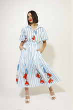 Load image into Gallery viewer, Gerani Skirt (Blue Stripes)
