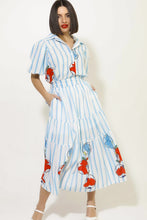 Load image into Gallery viewer, Gerani Skirt (Blue Stripes)
