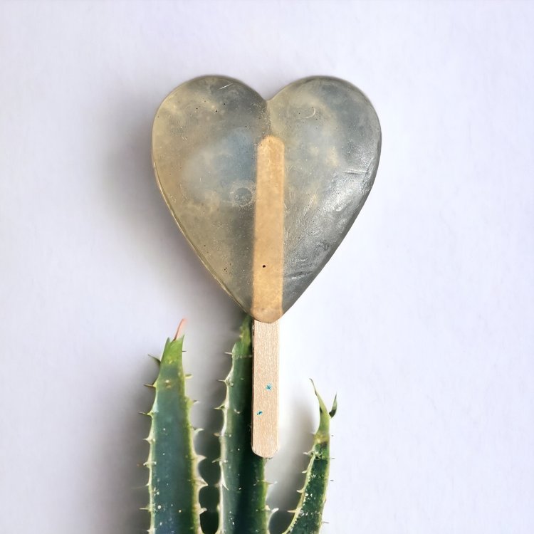 Aloevera Organic heart bar Scented Bergamot & Citrus