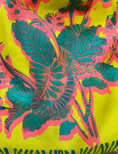 Load image into Gallery viewer, Avra Lime Large Silk Luxury Handbag with Bamboo Handle
