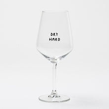 Load image into Gallery viewer, "Dry Hard" wine glass by Johanna Schwarzer × selekkt

