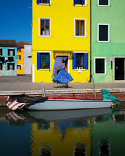 Load image into Gallery viewer, Zeta Dress (Blue Mexican)
