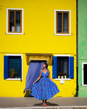 Load image into Gallery viewer, Zeta Dress (Blue Mexican)
