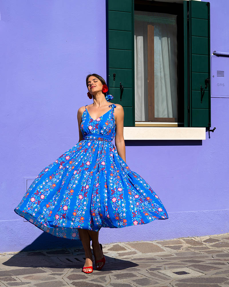 Zeta Dress (Blue Mexican)