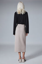 Load image into Gallery viewer, Venture Pencil Skirt (Taupe)
