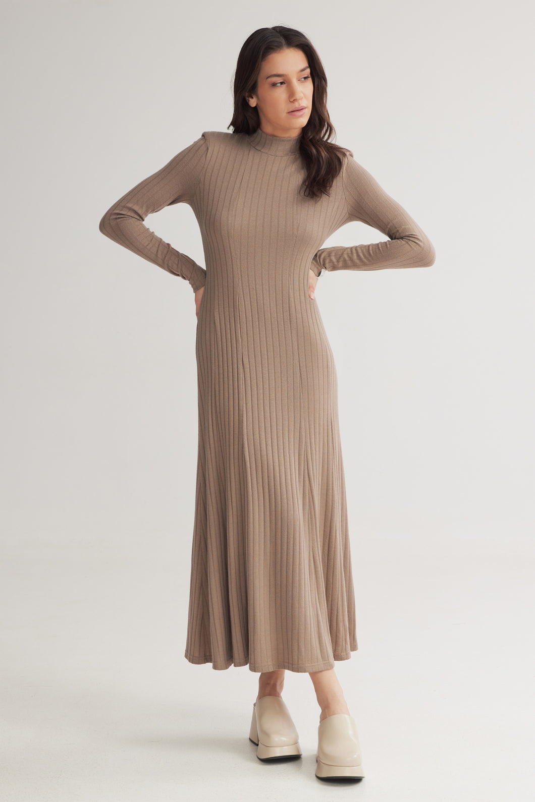 London Dress (Taupe)